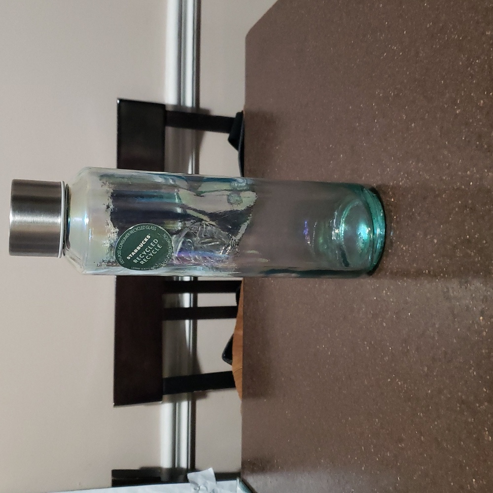 Starbucks Iridescent Recycled Glass Water Bottle 20 Fl Oz  - Picture 3 of 3